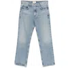Agolde Wide-leg High-waisted Cotton Jeans In Blue