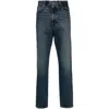 Agolde Five-pocket Tapered Jeans In Blue