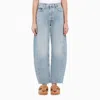 Agolde Henson Rigid Low-rise Wide-leg Jeans In Blue