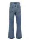 Agolde '90's ' Light Blue Jeans With Rips In Organic Cotton Denim Man In Blue