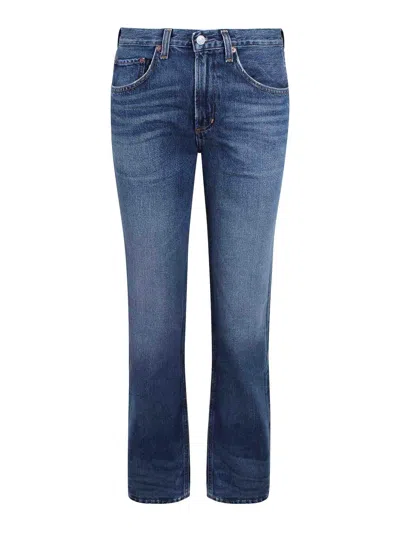 Agolde Jeans Kick Boot In Blue