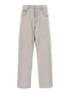 Agolde Trousers Regenerated Denim Belt Loops In Gray