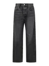 Agolde Bagy Jeans For Low Life In Grey