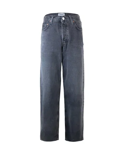 Agolde Black V-waist Jeans In Blue