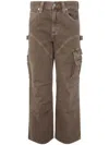 Agolde Feather Maxi Cargo Jeans Clothing In Brown