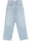 Agolde Kelly Denim Jeans With Belt Loops In Clear Blue