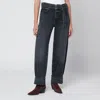 Agolde Jeans Cuffer Taper Grey Washed Effect In Black