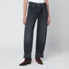 Agolde Jeans Cuffer Taper Grey Washed Effect In Blue