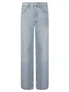 Agolde Jeans Dame Jean No Cuff In Conflict In Blue
