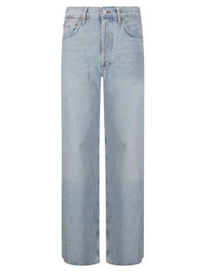 Agolde Jeans Dame Jean No Cuff In Conflict In Blue