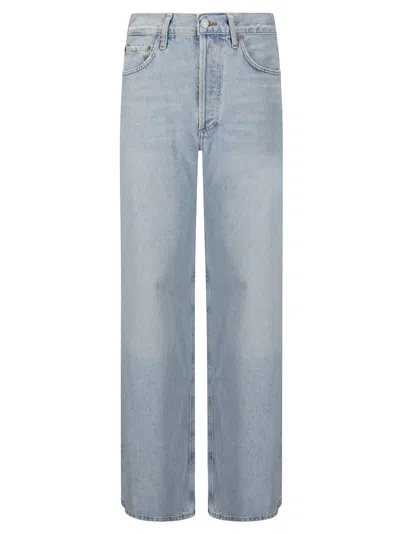 AGOLDE JEANS DAME JEAN NO CUFF IN CONFLICT