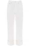 Agolde Ca\n\nstraight Jeans With Low Crotch Fran In White