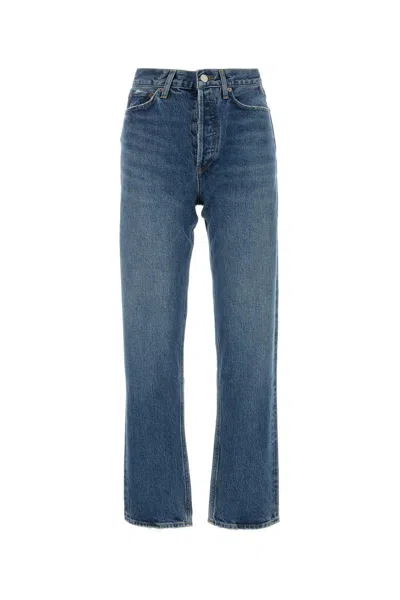 Agolde Blue Kelly Jeans In Essence