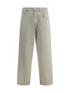 Agolde High Waist Straight Leg Denim Trousers In Gray