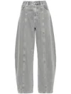 Agolde 'doll' Wide Leg Jeans In Grey