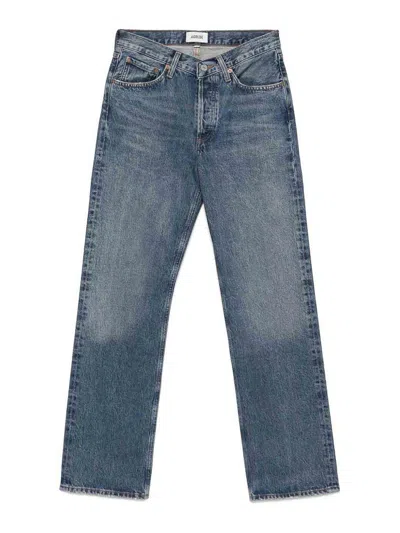 Agolde Jeans In Blue Cotton Denim