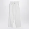 Agolde White Jeans In Regenerated Denim