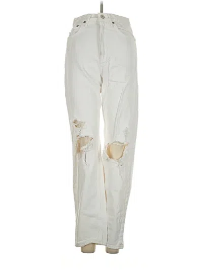 Pre-owned Agolde Jeans In Ivory