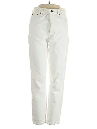 Pre-owned Agolde Jeans In Ivory