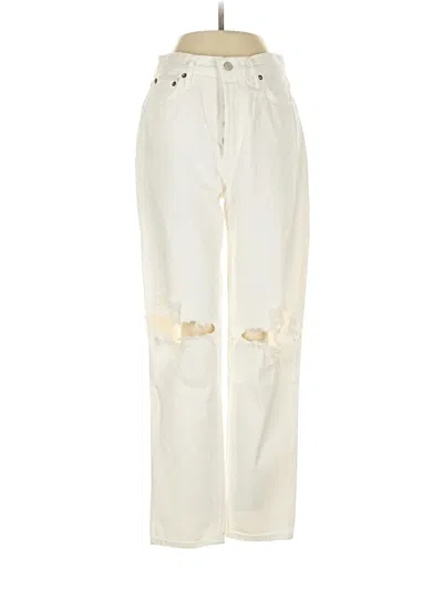Pre-owned Agolde Jeans In Ivory