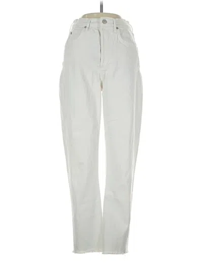Pre-owned Agolde Jeans In Ivory