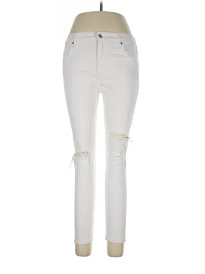 Pre-owned Agolde Jeans In Ivory