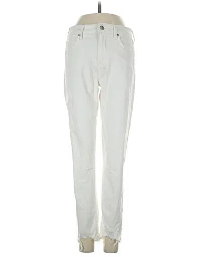 Pre-owned Agolde Jeans In Ivory