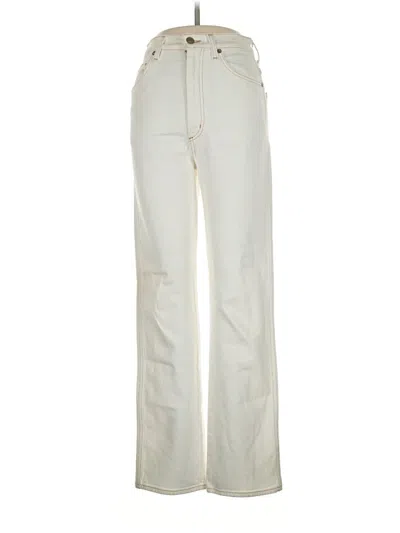 Pre-owned Agolde Jeans In Ivory