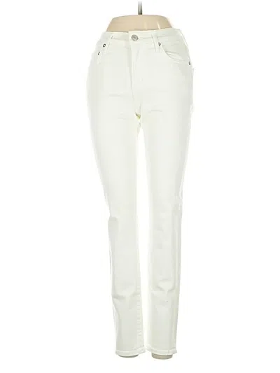 Pre-owned Agolde Jeans In Ivory