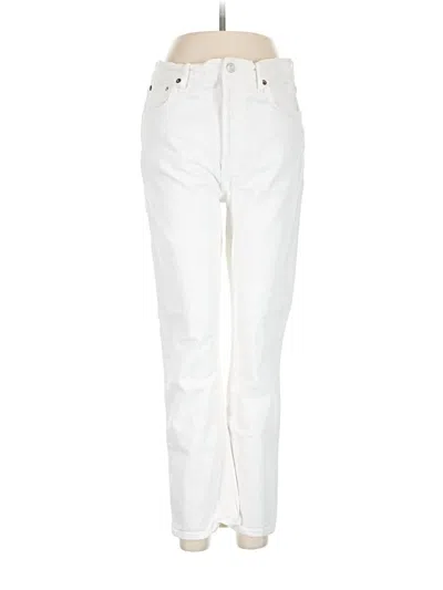 Pre-owned Agolde Jeans In Ivory