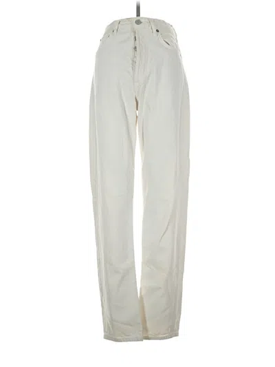 Pre-owned Agolde Jeans In Ivory