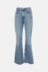 Agolde Five-pocket Denim Trousers In Blue