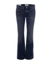 Agolde Jeans Low Rise Boot Combination In Blue