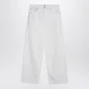 Agolde White Jeans In Regenerated Denim