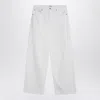 Agolde White Jeans In Regenerated Denim