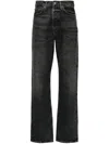 Agolde Dame Cuffed Organic Cotton Wide Leg Jeans In Multicolor