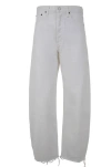 Agolde High Waisted Wide Leg Jeans In Multicolor
