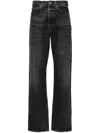 Agolde Fran High Rise Wide Leg Low Slung Cuffed Jeans In Ditch In Multicolor