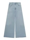 Agolde Low Slung Puddle Straight Leg Jeans In Azul