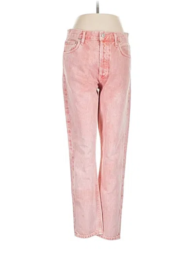 Pre-owned Agolde Jeans In Pink