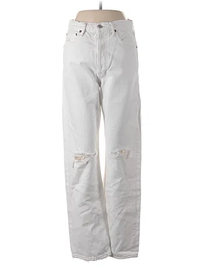 Pre-owned Agolde Jeans In Silver
