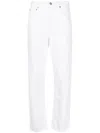Agolde 90s Pinch Waist High Rise Straight Jeans Drum 26 In White