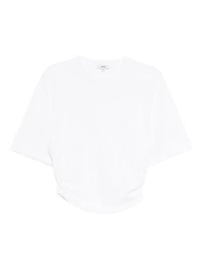 Agolde Shari Cotton T-shirt In White