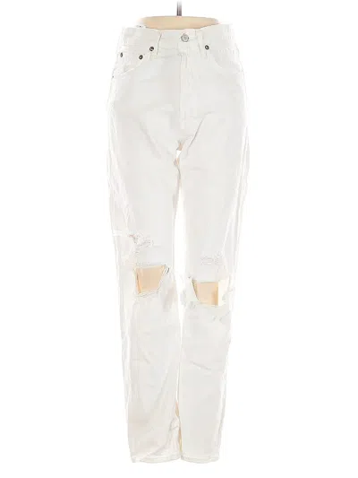 Pre-owned Agolde Jeans In White