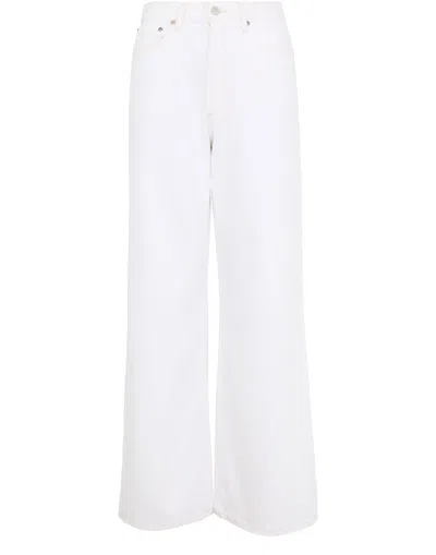 Agolde Denim Henson Jeans Belt Loops In White