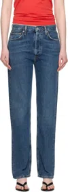 Agolde Jeans With Belt Loops In Blue