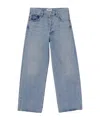 Agolde Wide-leg Jeans With Belt Loops And Five-pocket Style In Blue