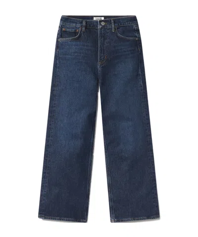 Agolde Jeans With Belt Loops In Blue
