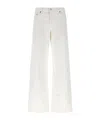Agolde Vana Fold Wide-leg Jeans In White