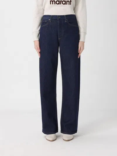 Agolde Kelly High-rise Straight-leg Denim Trousers In Blue
